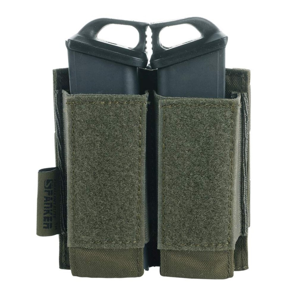 EXCELLENT ELITE SPANKER Tactical Open Top Double/Triple Pistol Mag Pouch for Glock M1911 92F Magazines 40mm Grenade(Ranger Green)