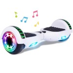 CBD Scooter with Corlorful LED Lights,6.5 Wheels, Dual 300W Motor Scooter for Kids Girls Boys Adults, All Ages