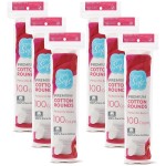Simply Soft Premium Cotton Rounds, 100% Pure Cotton, Absorbent Cotton Pads, 100 Count (Pack of 6)