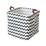 Storage Basket Fabric Organizer Bin for Toys, Books, Clothes, Pets,Perfect for Bedroom/Office/Nursery/Shelves(Polyline)