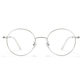 Cyxus Blue Light Blocking Glasses Women Men, Panto Style 70s Retro Looks Vintage Round Wire Office Computer Gaming Study 8090