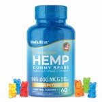 WELLUTION Hemp Gummies - High Potency 985,000 MCG - Natural Fruity Bear for Relaxation and Peace - Fast-Acting - Gluten-Free - 60ct