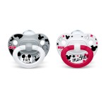 NUK Disney Mickey Mouse Orthodontic Pacifiers, 6-18 Months, 2-Pack