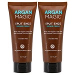 Argan Magic Split Endz Repair Cream - Instantly Binds Frayed and Separated Ends While Preventing Future Breakage | Controls Frizz | Made in USA, Paraben Free, Cruelty Free (6 oz / 2 Pack)