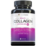 Multi Collagen Peptides Capsules for Women - Hydrolyzed Collagen for Women Pills with Types I II III V & X Plus Vitamin C & Hyaluronic Acid for Beautiful Hair Skin and Nails - 30 Servings