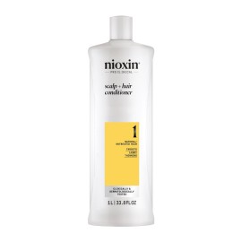 Nioxin Scalp + Hair Thickening System 1 Conditioner | For Natural or Untreated Hair with Light Thinning | With Niacinamide and Biotin | 33.8 Fl oz.