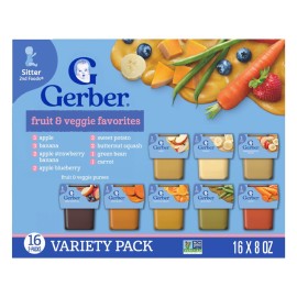 Gerber Baby Foods 2nd Foods Variety Pack, Natural ..