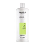Nioxin Scalp + Hair Thickening System 2 Conditioner| For Natural or Untreated Hair with Progressed Thinning| With Niacinamide and Biotin | 33.8 Fl oz.