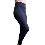 Bioflect Compression Leggings with Bioactive Raised Massaging Knit - for Support and Comfort - Black 5XL