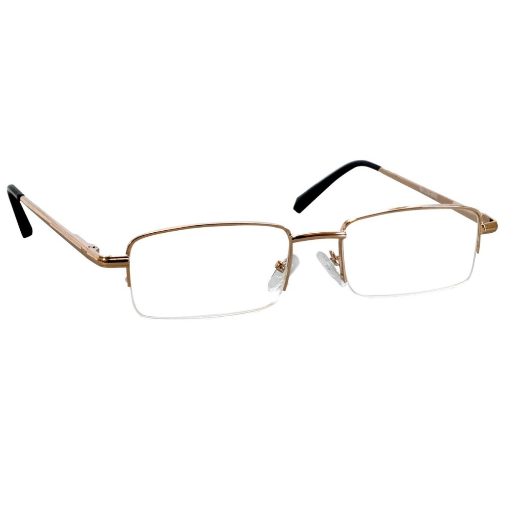 TruVision Readers - 1 Pk - Gold Metal Frames and Clear Acrylic Lenses 3.50