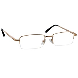 TruVision Readers - 1 Pk - Gold Metal Frames and Clear Acrylic Lenses 3.50