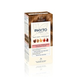 PHYTO Phytocolor Permanent Hair Color, 7.3 Golden Blonde, with Botanical Pigments, 100% Grey Hair Coverage, Ammonia-free, PPD-free, Resorcin-free, 0.42 oz.