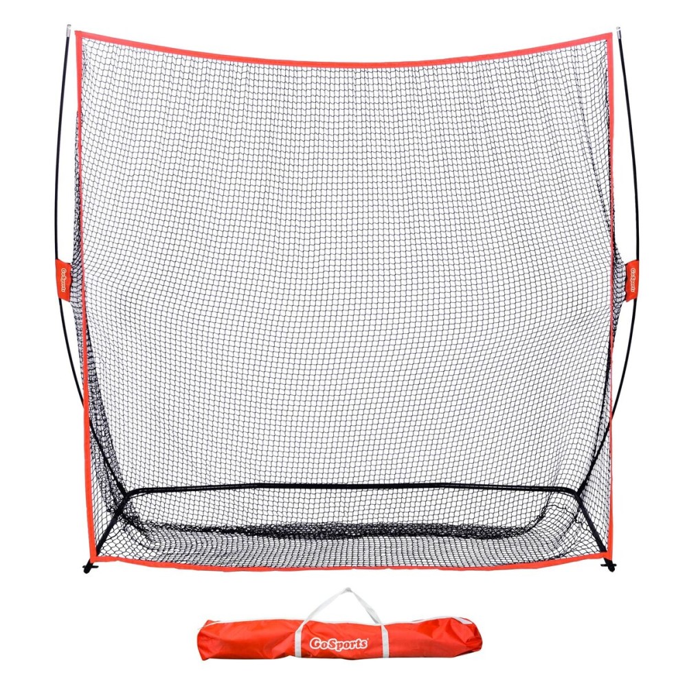 GoSports 7 ft x 7 ft Golf Practice Hitting Net - Personal Driving Range for Indoor or Outdoor Swing Practice