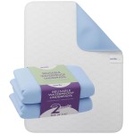 Incontinence Bed Pads - 2 Pack 34x 52 Reusable Waterproof Mattress Protectors - Highly Absorbent, Machine Washable - for Children, Pets and Seniors - Blue - Royal Care