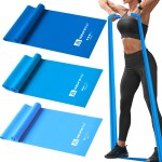 A AZURELIFE Resistance Bands,Professional Long Non-Latex Elastic Stretch Bands,Exercise Bands for Physical Therapy, Yoga, Pilates, Rehab, at-Home or The Gym Workouts, Strength Training
