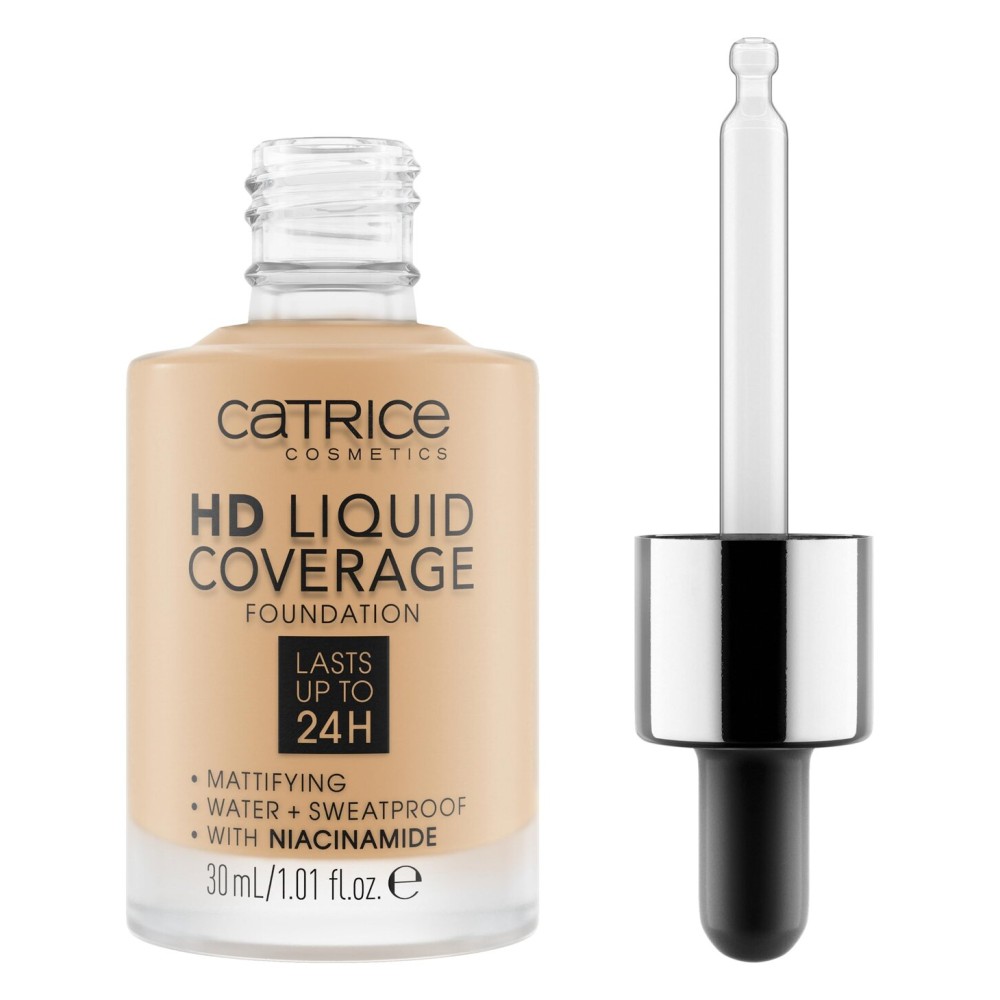 Catrice | HD Liquid Coverage Foundation | Flawless, High Coverage | Vegan & Cruelty Free (036 | Hazelnut Beige)