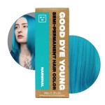 Good Dye Young Semi-Permanent Hair Color, Vegan and Cruelty-Free Blue Hair Dye, Last up to 24 Washes, Non-Damaging Conditioning Hair Color (5FL OZ, Narwhal)