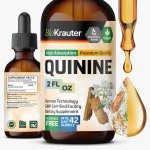 BIO KRAUTER Quinine for Leg Cramps Tincture - Cinchona Bark Extract - Vegan Quinine Liquid - Alcohol & Sugar Free Extract 2 Fl.Oz.