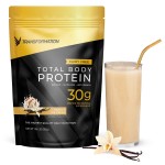 Transformation Protein Super Blend | Egg White, Collagen Peptides, and Plant Protein | 15 Billion CFU Probiotics | Digestive Enzymes | MCT Oil | BCAAs | Low Carb Shake for Men & Women | Vanilla
