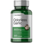 Horbach Odorless Garlic Softgels 3600 mg | 200 Count | Ultra Potent Garlic Extract | Non-GMO & Gluten Free Supplement