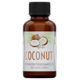 Good Essential Professional Coconut Aromatherapy & Fragrance Oil 30ml - Coconut Scent for Soap, Candle & Diffuser