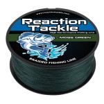Reaction Tackle Braided Fishing Line Moss Green 15LB 150yd