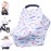 Car Seat Covers for Babies - Carseat Canopy, Multi-use Breastfeeding Covers, Girls and Boys Baby Shower Gifts