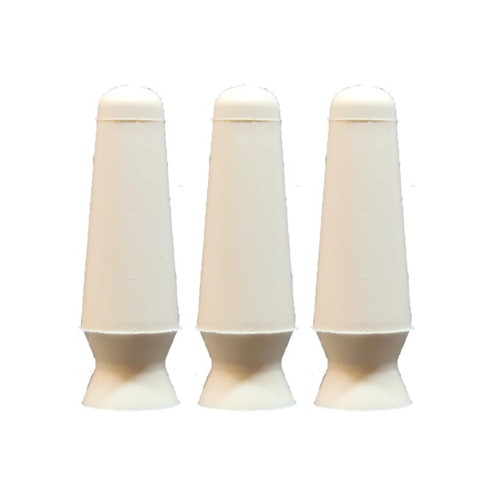 DMV Scleral Cup Large Contact Lens Handler -3 Pack - Inserts and Removes Scleral Contact Lenses and Prosthetic Eyes (White)