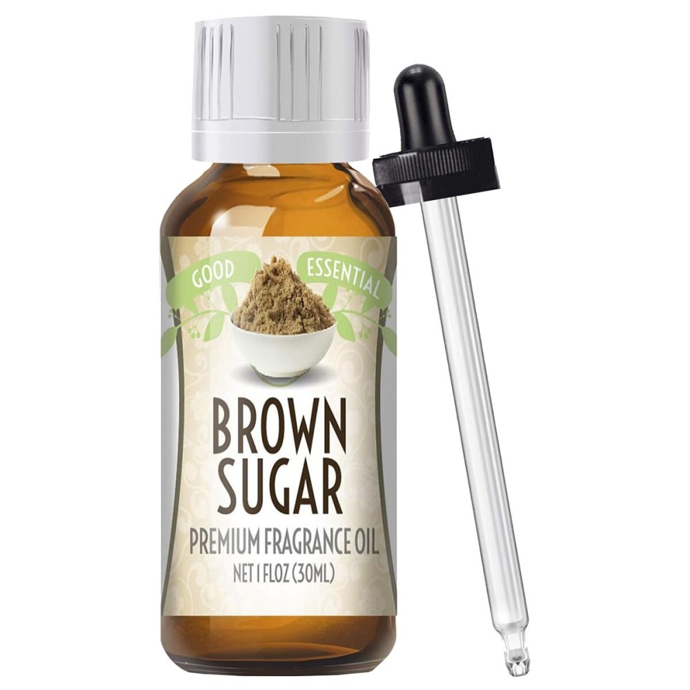 Good Essential - Professional Brown Sugar Fragrance Oil 30ml for Diffuser, Candles, Soaps, Lotions, Perfume 1 fl oz