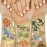 xo, Fetti Dinosaur Temporary Tattoos - Gold Foil, 44 pcs | Kids Jurassic Birthday Party Supplies, Dino Party Favor, T-Rex Fossil Decorations