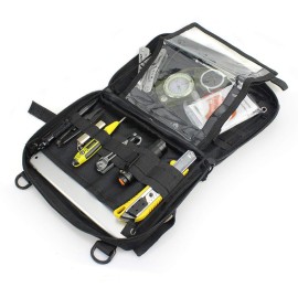 WYNEX Tactical Admin Molle Pouch, Medical EDC EMT Utility Bag Shell Design Attachment Pouches 1000D Nylon Hiking Belt Bags