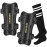 Soccer Shin Guards for Youth Kids Toddler, Upgraded Double Straps & Thicker, More Stable Protected Soccer Equipment - Football Gear for 3-5-7 4-6-8-10-12-14 Years Old Child Teens Boys Girls (Black, L)