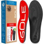 SOLE Active Medium + Met Pad Insoles - Custom Moldable Orthotic Support for Any Arch Type, Plantar Fasciitis Relief - Mens 3/Womens 5, 1 Pair