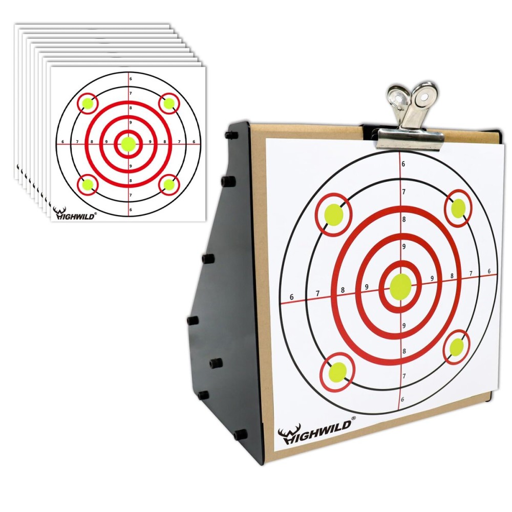 Highwild Bullet Trap Box Rated for .22/.17 Caliber (Rimfire Only) - Air Rifle Pellet Gun Targets - Paper Shooting Training Target for Indoor Outdoor