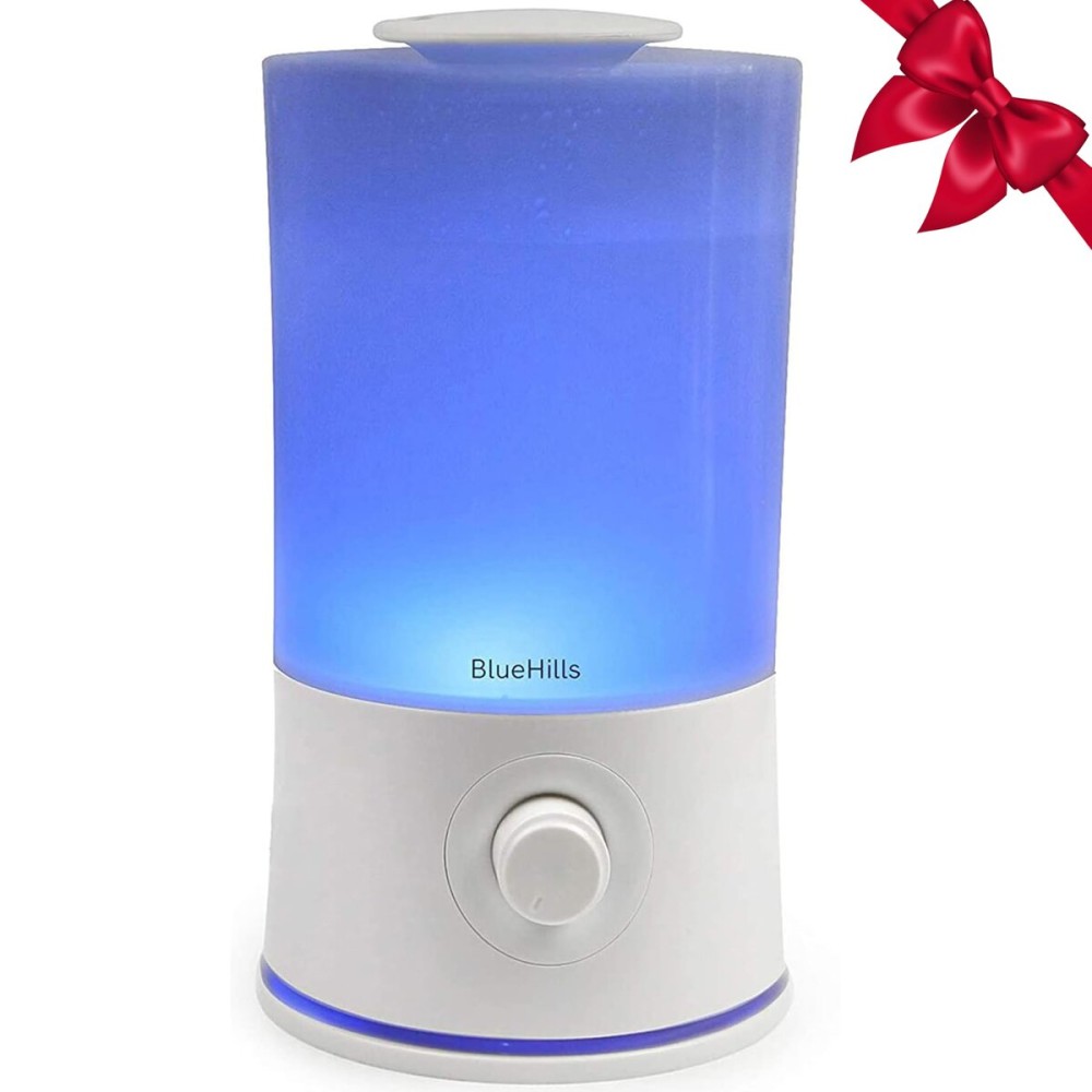 BlueHills Premium 2000 ML XL Large Essential Oil Diffuser Aromatherapy Humidifier for Large Room Home 40 Hour Run Huge Coverage Area 2 Liter Extra Large Capacity Huge Diffuser High Mist White E001