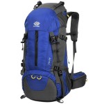 WoneNice 50L(45+5) Waterproof Hiking Backpack - Outdoor Sport Daypack with Rain Cover