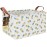 HUNRUNG Rectangle Storage Basket Cute Canvas Organizer Bin for Pet/Children Toys, Books, Clothes Perfect for Rooms/Playroom(Rectangle Pineapple)