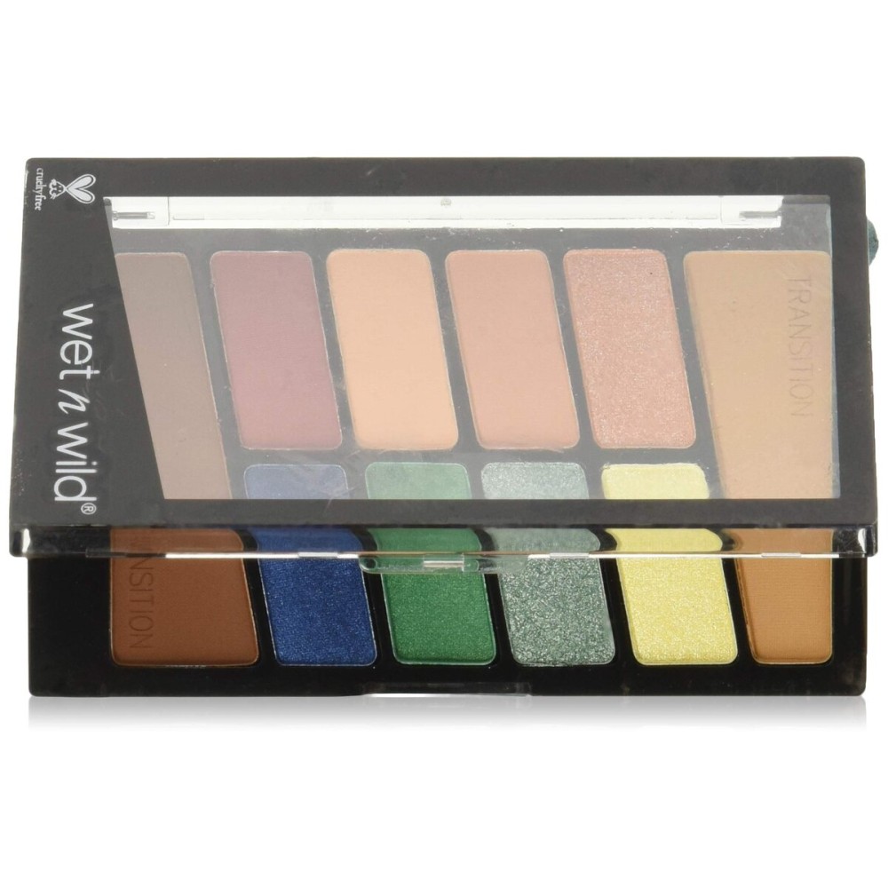 wet n wild Color Icon 10-Pan Eyeshadow Makeup Palette, Long Lasting, Shimmer, Metallic, Glittery, Matte, Rich Smooth Pigment, Cruelty Free - Stop Playing Safe