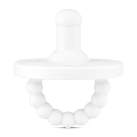 Ryan & Rose Cutie PAT Pacifier Teether (Stage 2, White)