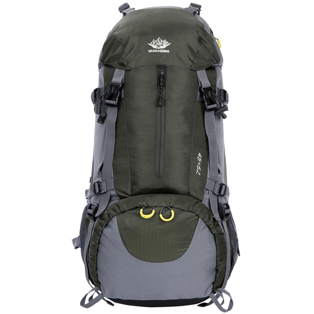 WoneNice 50L(45+5) Waterproof Hiking Backpack - Outdoor Sport Daypack with Rain Cover