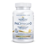 Nordic Naturals ProOmega-D, Lemon Flavor - 60 Soft Gels - 1280 mg Omega-3 + 1000 IU D3 - High-Potency Fish Oil - EPA & DHA - Brain, Eye, Heart, & Immune Health - Non-GMO - 30 Servings