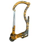 OUTDOOR ELEMENT Firebiner 6-in-1 Survival Multitool Carabiner EDC Keychain with EverSpark Fire Starter, Utility Blade, Bottle Opener & Screwdriver - Unique Gift for Outdoor Adventure - Camo Orange