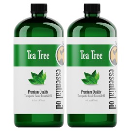Natures-Star 2 Pack 16oz Bulk Size Tea Tree Essential Oil - (32 Ounce Total) - Therapeutic Grade Essential Oil - 16 Fl Oz Tea Tree Oil Bottles - Bulk Tea Tree Oil - Bulk Essential Oils