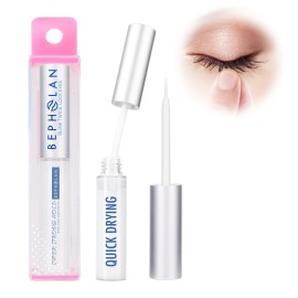 BEPHOLAN Sensitive Eyelash Glue, Super Strong Hold for False Eyelashes, Lash Glue, Eyelash Adhesive, Latex Free, Suitable for Sensitive Eyes, Waterproof, White 0.176 oz
