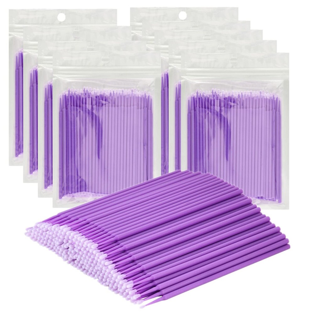 1000 Pcs Micro Brush for Eyelash Extension, Disposable Eye Lashes Mascara Wands Micro Swabs