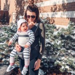 Bebamour Baby Carrier Newborn to Toddler-2 in 1 Hip Seat & Carrier Front and Back Carry with Head Hood & 3 Pieces Teething Pads& Waist Extenders & Storage Bag 0-36 Months (Dark Grey)