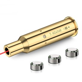 MidTen 7.62x54R Bore Sight Red Dot Boresighters with Three Batteries