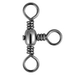 Dr.Fish 30 Pack Fishing 3 Way Swivels, 35-175LB, Three Way Barrel Swivels Fishing Tackle Catfish Rig 8 44Lb