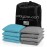 Play Platoon Weather Resistant Cornhole Bags - Set of 8 Regulation Size - Light Blue & Gray - Durable Duck Cloth for Tossing Game, Includes Tote Bag
