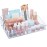 STORi Audrey Clear Vanity Makeup Organizer | 15-Compartment Holder for Brushes, Eyeshadow Palettes, & Beauty Supplies | Stacks on Audrey Storage Drawers | Made in USA